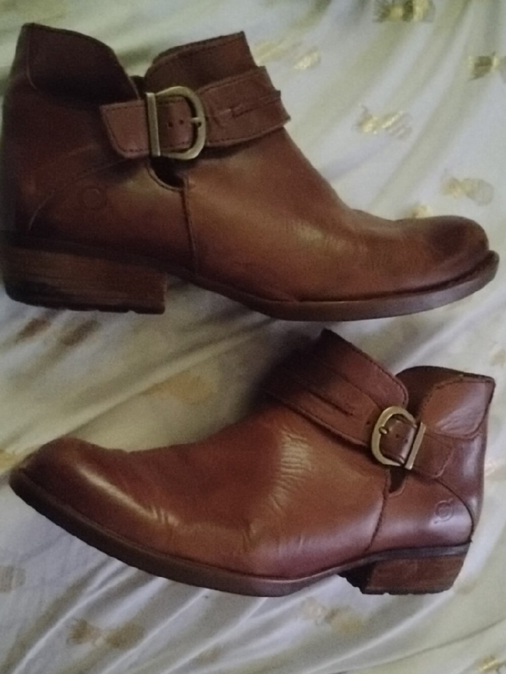 Born Brown Leather Ankle Boots